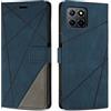 SONWO Cover per Honor X8 5G Custodia, Flip Caso in PU Pelle Case Cover Premium Portafoglio Custodia per Honor X8 5G, Supporto Stand, Slot per Schede, Blu