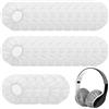 MINZHI 200 Pezzi di Copri Cuffie, Copri Auricolari Antipolvere, Protettive Ear Pads Covers, Copri Cuffia Non Tessuto, Elastiche cover cuffie, adatti per cuffie larghe da 11 a 12 cm (bianco)