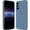 RankOne Custodia per OPPO Reno4 Pro 5G (6.55 Inches) Cover Morbida in Silicone TPU - Grigio lavanda
