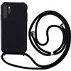 wentdzSW Cover Compatible con Samsung Galaxy Note 10 - Cordino per Custodia con Collana Case Opaca Antiurto con Laccio/con Cordino TPU Corda Silicone Case -Nero