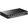 mokerlink Switch Ethernet MokerLink a 8 porte 2,5Gbps con porta SFP 10G, 8 porte Base-T 2,5G compatibili con 100/1000Mbps, switch di rete senza ventola in metallo Plug and Play