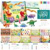 SUNXBUK Giochi Montessori 1 2 Anni,Libro Montessori Interattivo,Busy Board 1 Anno,Libro Interattivo,Quiet Book Educativo,Sensoriale Neonati,Regalo Bambina Bambino-Dinosauri