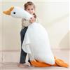 Ponjauk Oca gigante di 90 cm, anatra di peluche, XXL morbido e accogliente oca di stoffa, grande anatra in peluche, pupazzo da coccole e cuscino per dormire, Enorme regalo di compleanno per bambini