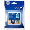 BROTHER Cartuccia Brother d'inchiostro ciano LC521C LC-521C 500 Pagine