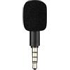 Hehglng Nero 4 Pole Mini Microfono Portatile Jack 3.5mm Aux 4 Poli/3 Pole Karaoke Mic per Registratore Telefono Cellulare Smart Phone Computer Laptop Microfoni a condensatore Microfoni Accessori