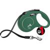 FLEXI - Guinzaglio New Classic S Nastro - Sistema di Frenata Confortevole - Componenti Riflettenti - Compatibile LED - Estensibile Multi Box - 5 m - Per Cani Fino a 25 kg