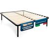 DOLCI SOGNI Letto King Size 180x200 con 4 Piedi Smontabili, Rete Letto Matrimoniale 180x200, Rete Ortopedica Doghe Letto Matrimoniale 100% Made in Italy, Rete Letto in Ferro