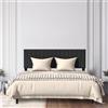 XINZI Letto imbottito Piattaforma 160x200 cm - Telaio letto imbottito con bottoni in velluto, supporto doghe in legno e testiera, letto matrimoniale moderno per adulti e ragazzi (nero)