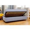 Archiletto Sommier SALVASPAZIO singolo - con Box Contenitore alzata laterale Misure 80x190, Totalmente SFODERABILE ottimo per cameretta