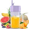 BOJYS Mini Frullatore Portatile, 400ML Mini Mixer Per Smoothies Bicchiere Di Miscelazione Usb Con 6 Lame Per Frullati E Frullati Frullatore Personale Elettrico Per L'Ufficio E La Palestra, Viaggi