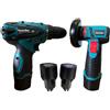 Topolenashop Trapano Avvitatore + Mini Smerigliatrice Flex 76mm 48V Kit Trapano Smerigliatrice A Batteria 48V
