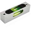 UMEI Metal high Precision Adjustable Level Small Level bar Level Square Horizontal Bubble Magnetism,Alloy with Luminous Horizontal Bubble, (Green (Magnetic)