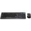 Simpletek Tastiera QWERTY Russo wireless Mouse + Keyboard with Stickers 1000 DPI 2.4G Nano reciever - refurbished