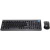 Simpletek Tastiera QWERTY Inglese (US) wireless Mouse + Keyboard with Stickers 1000 DPI 2.4G Nano reciever - refurbished