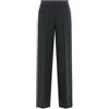 DEHA - Pantalone Pinstriped Wide Leg Pants in Poliestere, Nero (M)