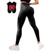 Gyagalre Leggins Fittabella Anticellulite, Leggings 3D Fittabella, Fitta Bella Pantaloni Palestra Dimagranti Vita Alta, Elasticizzati Yoga Pants da Donna (IT, Testo, S, Regular, Regular, Nero)
