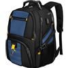 MATEIN Zaino Porta PC Uomo 18.4 Pollici 55L Grande Capacità, Zaino da Viaggio Donna Impermeabile per Lavoro, Ufficio, Viaggio, Scuola Superiore, Trekking, Università, Travel Bag, Blu Reale