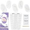 DUKASOU Unghie Gel Adesive UV - Smalto Adesivo Gel (Francese Cremoso),28 PCS Pellicola Per Unghie Autoadesiva,Lampada UV/LED Adesivi Per Unghie,Di Lunga Durata