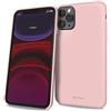 i-Paint Cover Custodia Protettiva per iPhone 11 Pro 5.8 in Silicone Rosa Cipria con all'interno Microfibra - Solid Case Powder Pink