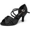 Uonpie Scarpe da Ballo Latino Donna con Strass Salsa Bachata Tango Performance Nude Scarpe Ballo da Sala, 36.5 EU