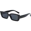 YAMEIZE Occhiali da Sole da Uomo Vintage Retro Unisex Montare Sopra Protezione UV Alla moda All'aperto Quadrati Nero Grigio