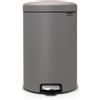 BRABANTIA PATTUMIERA A PEDALE, 20 LT NEWICON MINERAL CONCRETE GREY