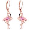 Eusense Orecchini con Fenicottero Orecchini a Goccia in Argento 925 Orecchini con Uccello Orecchini Gioielli Regalo per Donne Ragazze