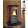 Dal Zotto STUFA A PELLET DAL ZOTTO VALLY IDRO STEEL BORDEAUX