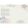 SIGEL H6304 Sottomano di carta- foglie - oro/rosato/blu - circa A2-2026/2027 - DE/EN/FR/NL - 30 foglie - certificazione FSC