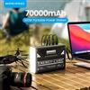 MOVESPEED Z70 Pro Power Bank ad alta capacità Carica rapida 70000mAh 100W Batteria esterna massima USB C per iPhone Laptop Outdoor - 70000mAh