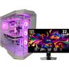 Ak Informatica Dragon Kit NOVA FROST Deluxe - Bundle PC AK RIG Nova Frost - AMD Ryzen 7 9800X3D / DDR5 32GB RGB / RTX 5080 16G + Monitor MSI MAG 321UP QD-OLED - 31.5″