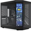 HYTE Case HYTE Y70 Touch Infinite - Mid Tower ATX, vetro panoramico con touchscreen IPS integrato da 14,9″, supporta...