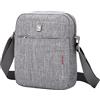 OIWAS Borsello Uomo Tracolla Piccola Borsa Tracolla Uomo Elegante Borsellino Marsupio Borsa a Spalla per Viaggio Lavoro Sportiva Grigio 7,9 pollici