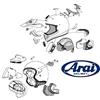 Arai HELMET ARAI cheekpad Set - RX7-Pro/Corsair V/QV X le guance