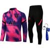 FCURE Tute da Ginnastica Calcio per Parigi Uniforme da Calcio Abito Sportivo Tute da Uomo Tuta da Allenamento Maniche Lunghe per Adulti Primaverili E Autunnali (Estilo 2,XXL)