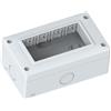 ECOVA CONTENITORE 4 POSTI GRIGIO VP42 COMPATIBILE VIMAR PLANA VP42-CN-ECO27338