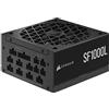 Corsair SF1000L Alimentatore SFX Completamente Modulare a Basso Rumore - Compatibile Con ATX 3.1 e PCIe 5.1 - Ventola PWM Silenziosa da 120 mm - 80 PLUS Gold - Modalità Zero RPM - Nero