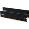 Crucial Pro RAM DDR5 32GB (2x16GB) 5600MHz Intel XMP Kit di Memoria per CPU Multi-Core