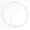 Uoocg Collana da donna in oro rosa, fascia per capelli da sposa