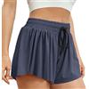 TOFSA Pantaloncini Sportivi Donna Leggins Corti Fitness Palestra Shorts Elastici Pantaloncino Cotone Tuta Sportiva Calzoncini Ciclista