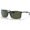 Ray-Ban 0rb4179 601s9a 62 Occhiali da Sole, Nero (Matte Black/Graymirrorsilverpolar), Uomo