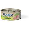 MONGE NATURAL TONNO DEL PACIFICO CON POLLO 80GR Prezzo x 24 unità