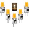 COITROZR Lampadina LED G4, G4 LED 5 W Lampadina Equivalente 50W Lampada Alogena, Nessun Sfarfallio, Lampadine G4 LED Bianco Caldo 3000K, 500LM, 12V AC/DC, Non Dimmerabile, 5 Pezzi