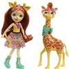 Enchantimals, Bambola Gillian Giraffa con Animale, Giocattolo per Bambini 4+Anni, FKY74