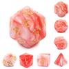 Epic Forge - Set di 7 dadi in scatola - Fusione rosa e rosso