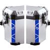 BLACK DOVES GRAPHICS n.2 adesivi rifrangenti compatibile con/sostitutivo per moto BMW Motorrad F 650 700 800 R 1150 1200 1250 GS A (Blu)