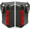 BLACK DOVES GRAPHICS 2pz adesivi rifrangenti compatibili con Motorrad F 650 700 800 R 1150 1200 1250 GS A (rosso)