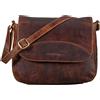 STILORD 'Juliet' Borsetta Tracolla Donna Piccola Cuoio Borse Pochette Vintage Pelle Borsa Classica Practica Shopping Bag ladies in Cuoio, Colore:prestige - marrone