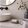Douceur d'Intérieur Granite Portasapone, 12 x 8.5 x 2 cm, Poliresina Tinta Unita