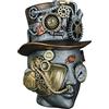 Casablanca modernes Design Statuetta Decorativa, Resina Sintetica, Argento, Höhe 20 cm